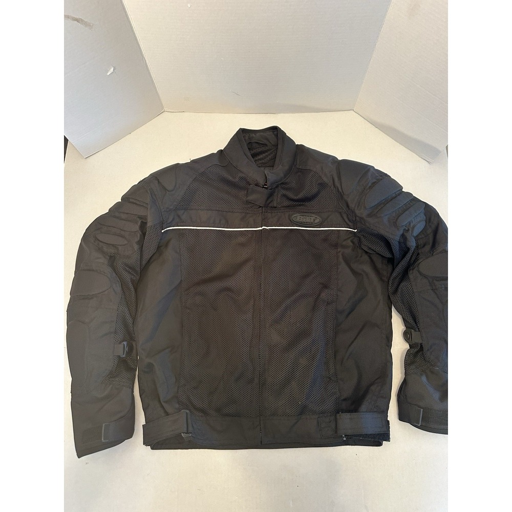 Bilt Mesh Cycling Jacket Black Men's Size Medium Full Zip